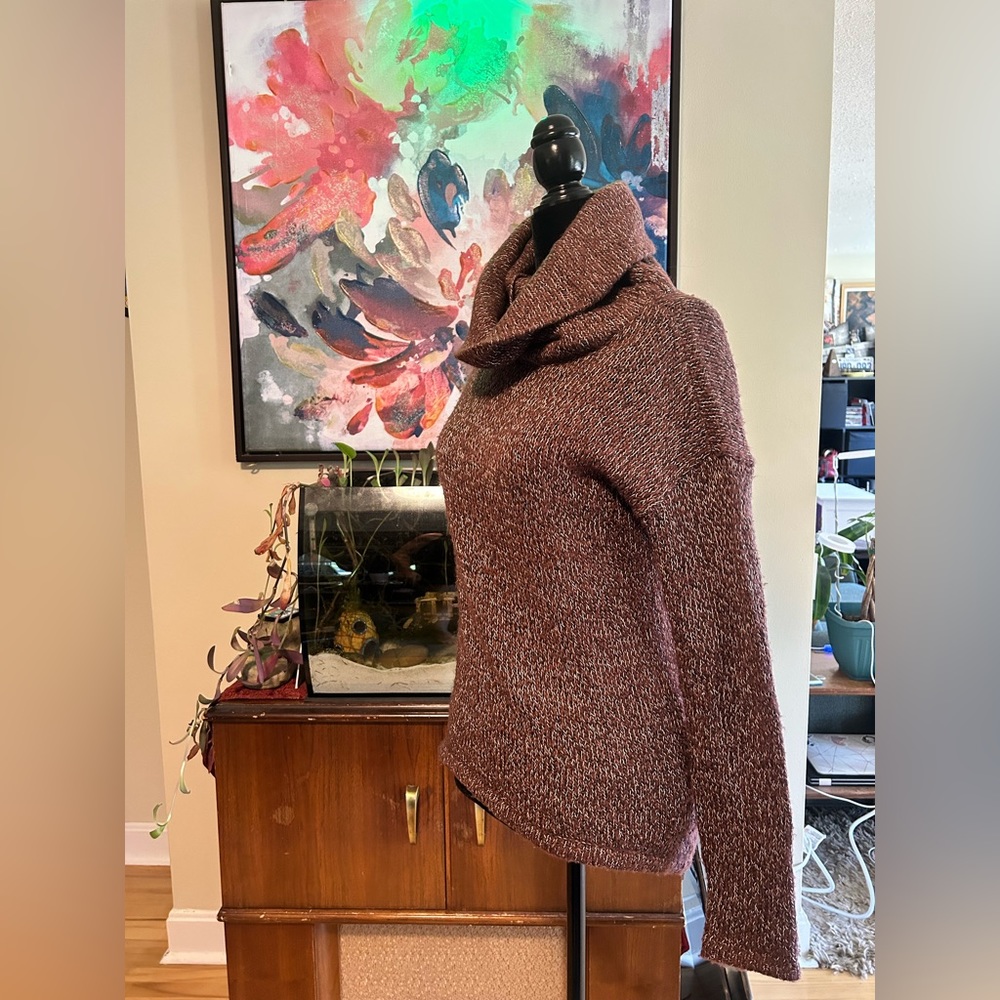 VERO MODA Burgundy Cowl Neck Sweater